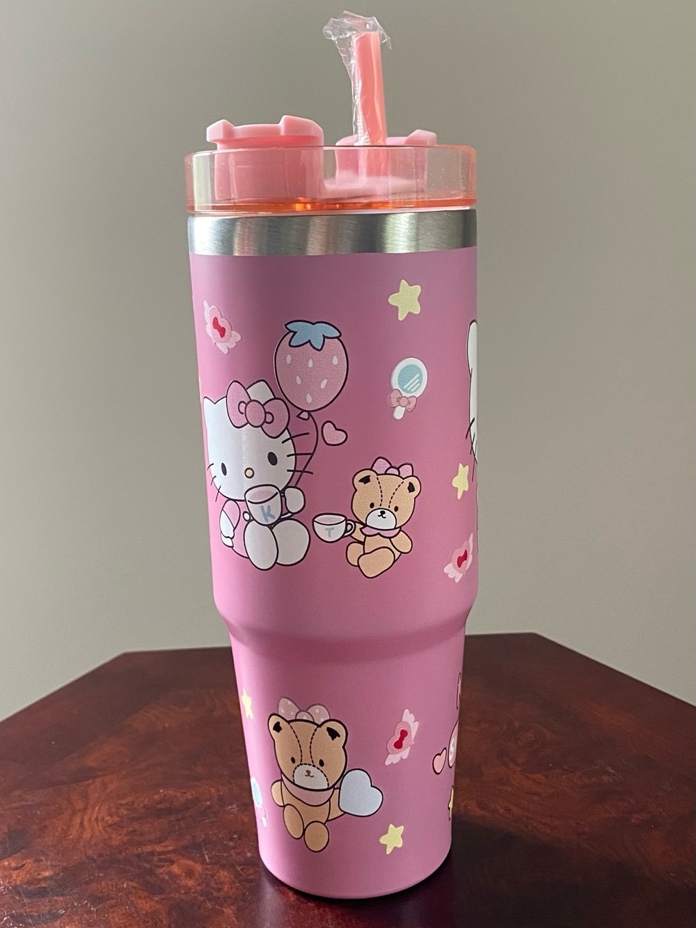 Hello Kitty Pink Tumbler & Two Hello Kitty Pouches - Picture 2 of 7